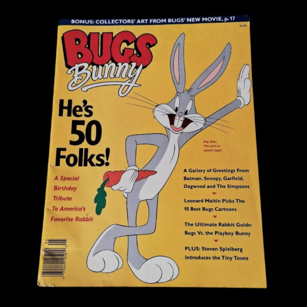 1990 Warner Bros. Bugs Bunny 50th Birthday Special Magazine